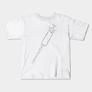 Pipette Hand Drawn Illustration Biology Gift Kids T-Shirt